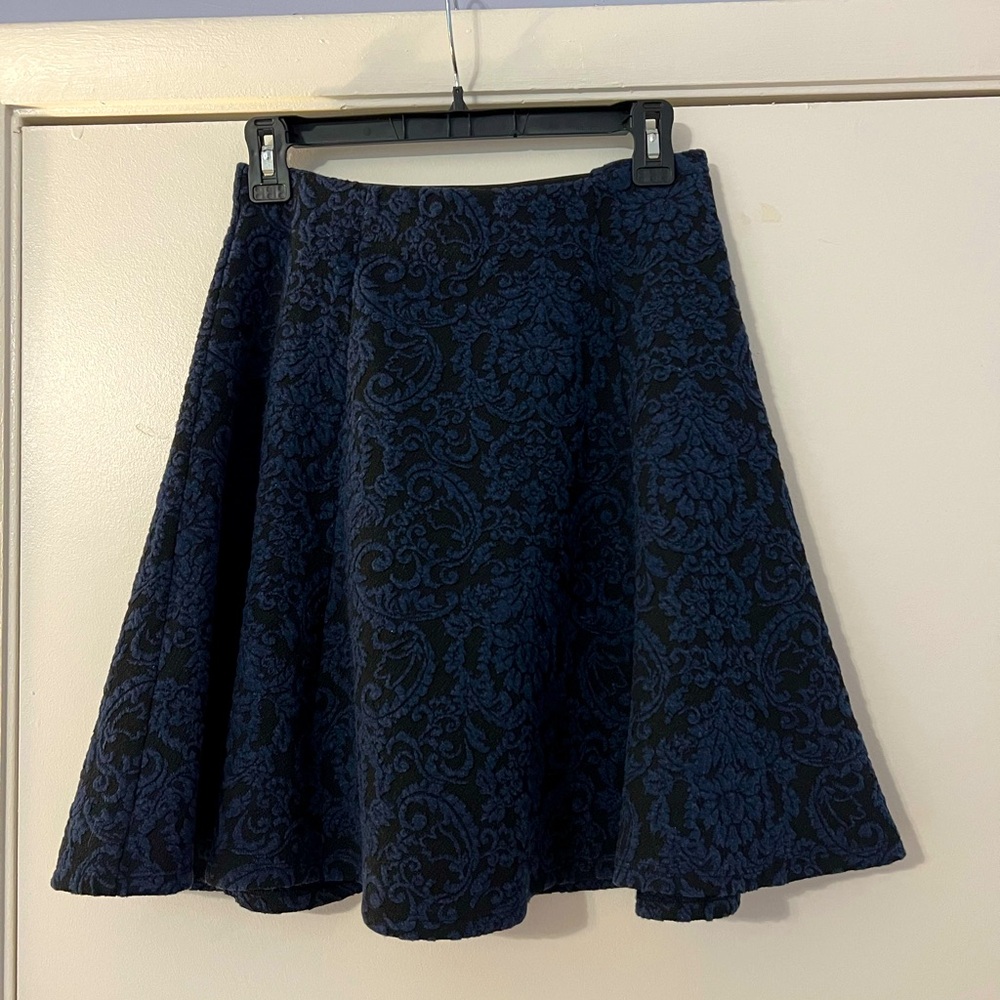 Anthropologie Maeve Jacquard Swing Skirt